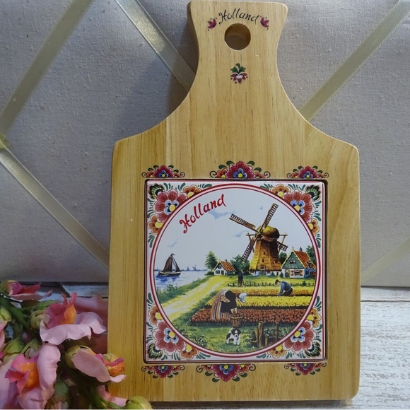 Vintage Holland Wooden Cutting Board - Picture 1 of 2